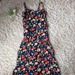 Colorful Floral Flowy Flower Long Maxi long petite pocketed spring fashion Dress
